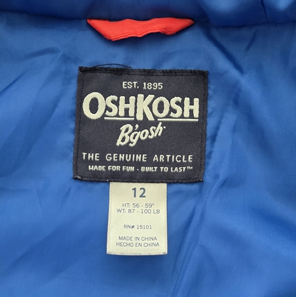 Oshkosh Kids Puffer • 12 years • Like NEW!!! - Picture 9 of 12